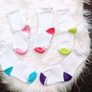 10 pairs of Hanes Girls Socks Size 6-10